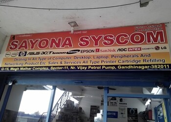 Sayona-Syscom-Shopping-Computer-store-Gandhinagar-Gujarat