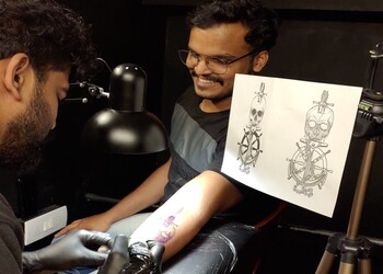 Making tattoos requires patience skill and focus Its no surprise Indian  women are great at it