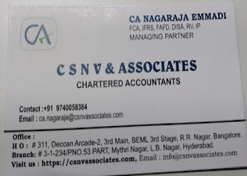 Csnv-associates-Tax-consultant-Rajarajeshwari-nagar-bangalore-Karnataka-2
