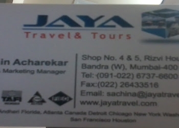 Jaya-travel-tours-Travel-agents-Bandra-mumbai-Maharashtra-2