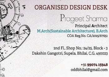 Organised-design-desk-Building-architects-Bhilai-Chhattisgarh