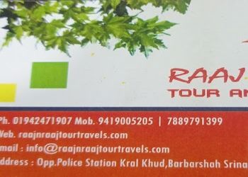 Raaj-n-raaj-tour-and-travels-Travel-agents-Lal-chowk-srinagar-Jammu-and-kashmir-1