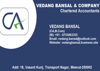 Vedang-bansal-company-Tax-consultant-Ganga-nagar-meerut-Uttar-pradesh-1